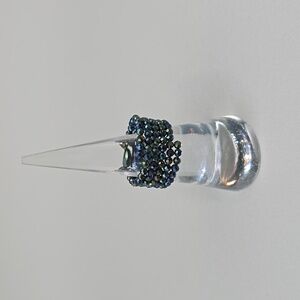 Aurora Borealis Green Adjustable Ring